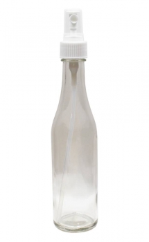 Ölflasche 250ml mit Zerstäuber komplett mit Spray weiss für Olivenöl